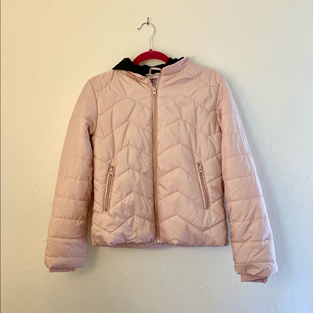 Arizona Jean Pink Bubble Hooded Jacket size Small